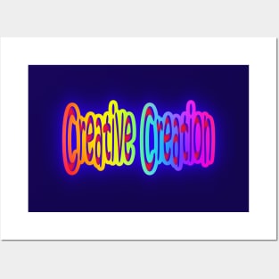 Creative Creation Neon & Rainbow Colors Posters and Art